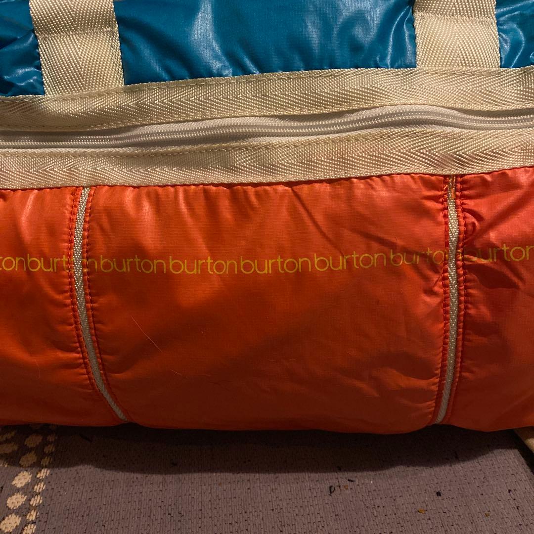 Burton レアカラー ボストンバッグ 中型 青/オレンジ