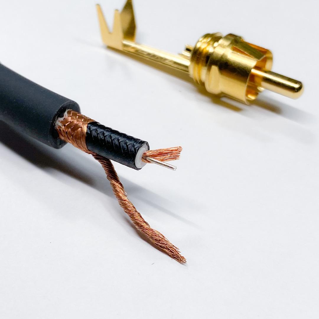 Zaolla ザオラ 純銀導線 RCA-RCA 90cm 2本