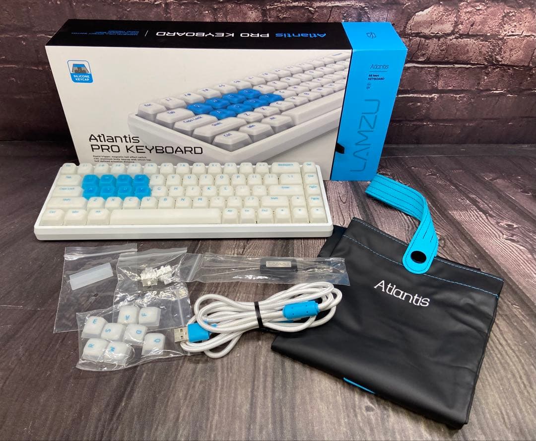 ⚫︎ キーボード　Lamzu Atlantis Pro ホワイト/ブルー