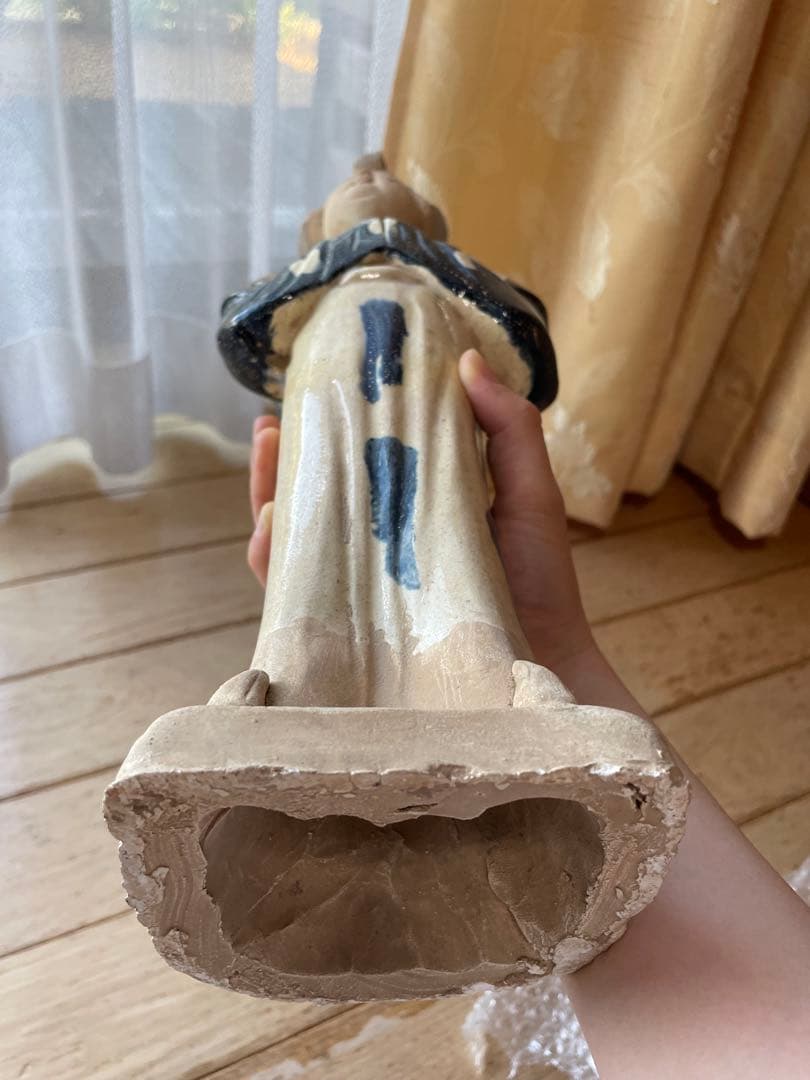 【高さ40cm】和風陶器人形 置物／インテリアオブジェ