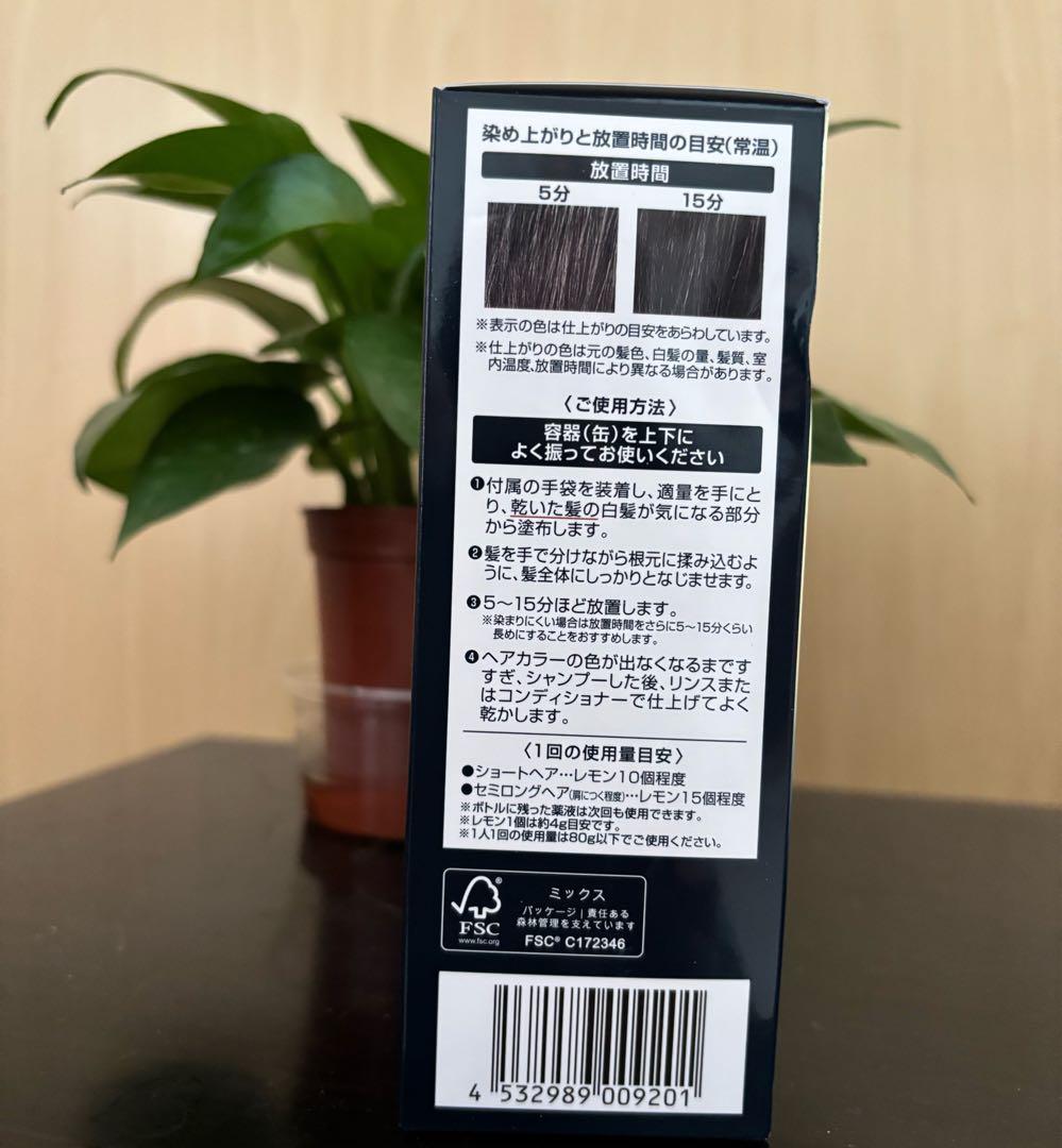 ÉCLAT 白髪染めナチュラルブラック　2個