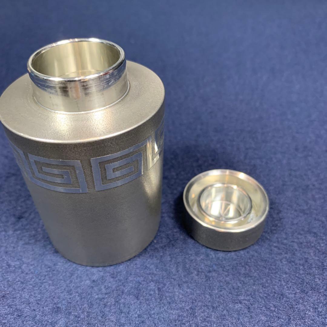 【茶道具】本錫　茶心壺　銘あり 木箱入