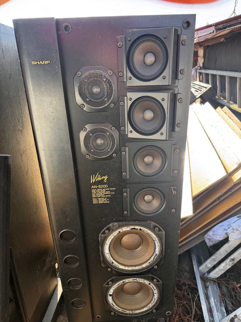 【ジャンク品】スピーカーペアAN-S200音響機器オーディオ現状渡し栃木県