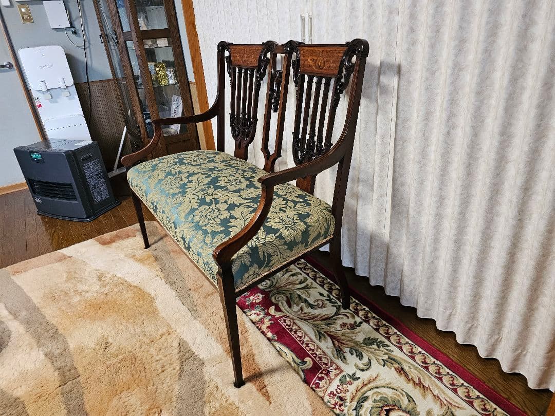 アンティーク家具　イギリス製　２人掛け椅子