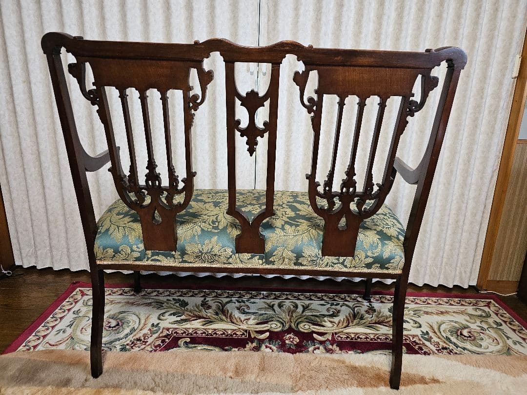 アンティーク家具　イギリス製　２人掛け椅子