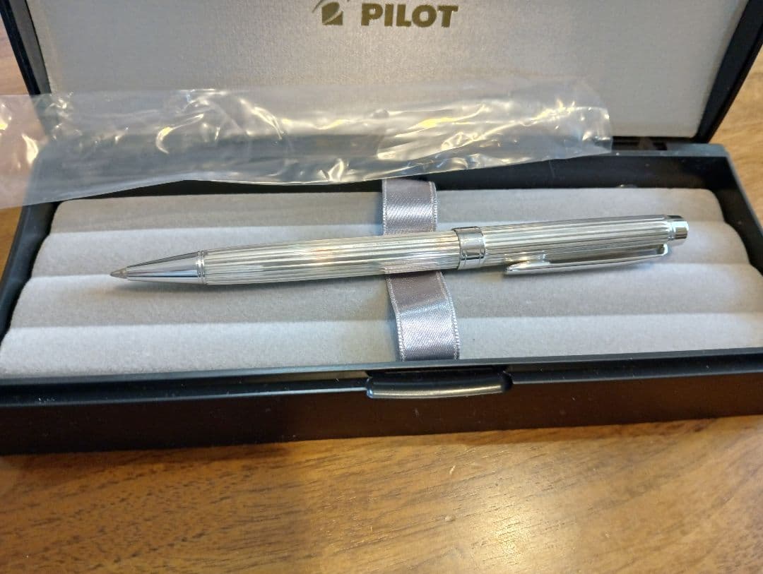 PILOT グランセ　スターリングシルバーストライプ　ボールペン　セール
