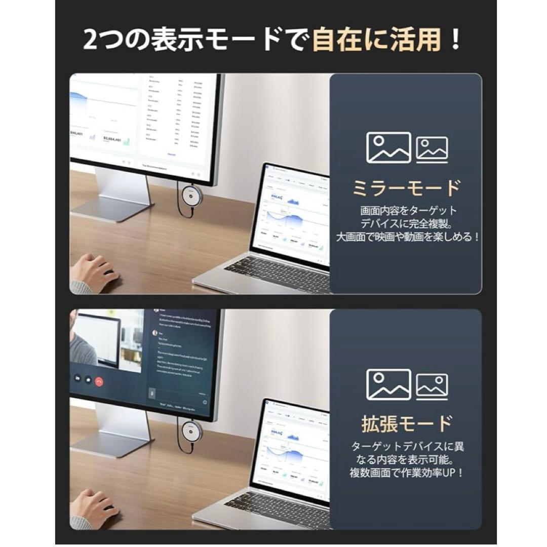 llanoワイヤレス HDMI 無線受信機 4K@30Hz ミラー 拡張
