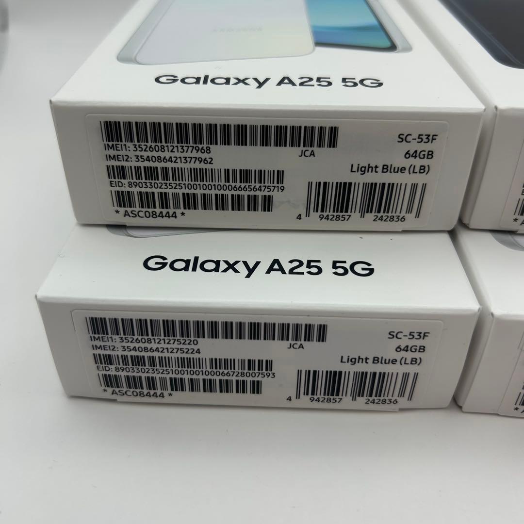 新品未開封 Samsung Galaxy A25 5G 64GB 4台