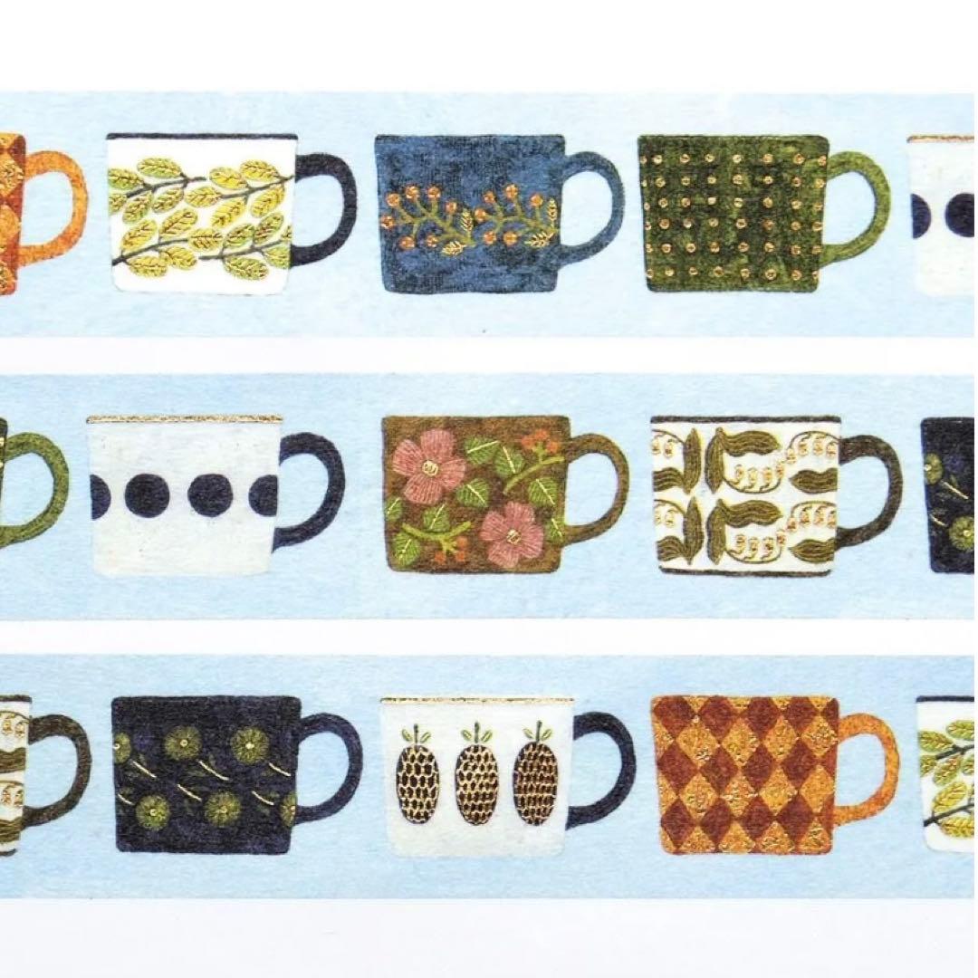 ② 浅野 みどり さん 箔押し マスキングテープ FAVORITE MUGS