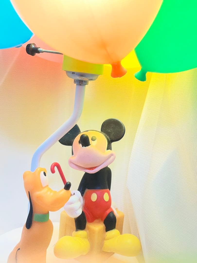 ディズニー　レトロ　ビンテージ ミッキー プルート バルーン型ライト