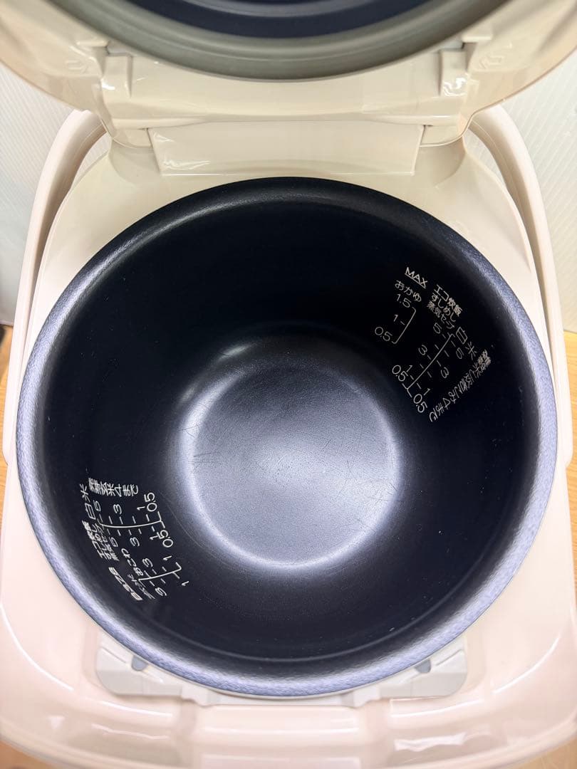 象印 圧力IH炊飯器 NP-ZE10 5.5合 プラチナ厚釜 動作品