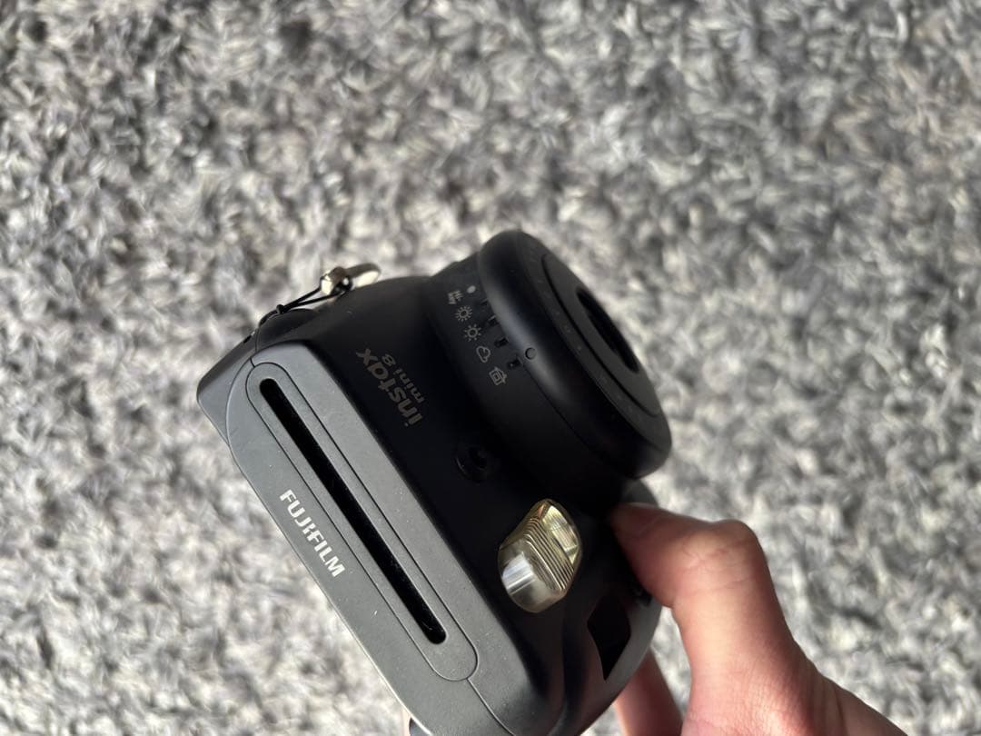 instax mini 8ブラック フィルムカメラ チェキ