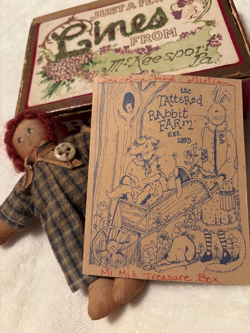 ⭕️最終お値下げ　アメリカ⭐︎イリノイ州 Tattered Rabbit 一点もの