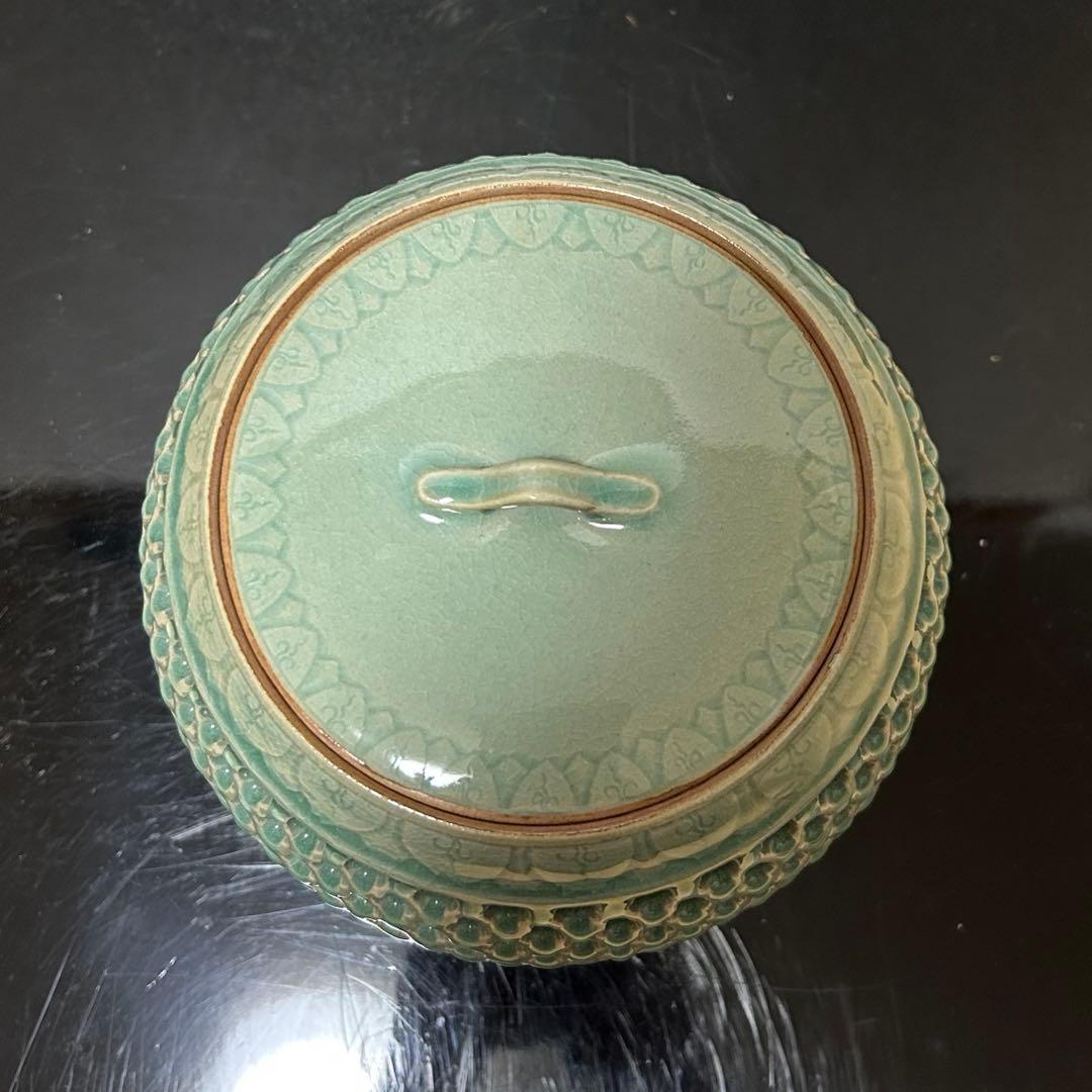高麗青磁透水指　茶道具懐石鵬雲斎坐忘斎淡々斎即中斎棗茶杓水屋茶碗釜而妙斎