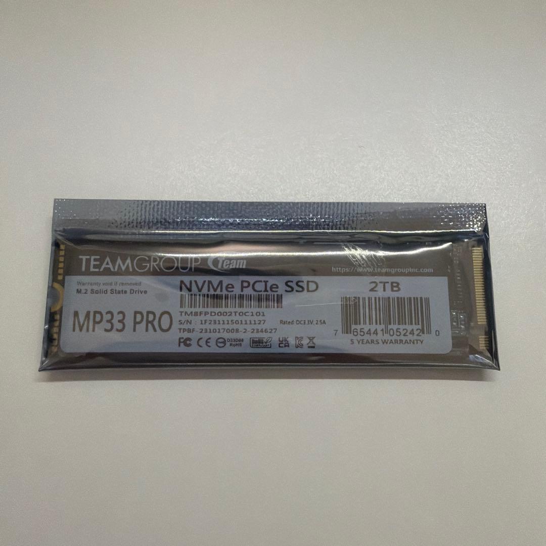 【SSD】TEAMGROUP MP33 PRO 2TB SSD
