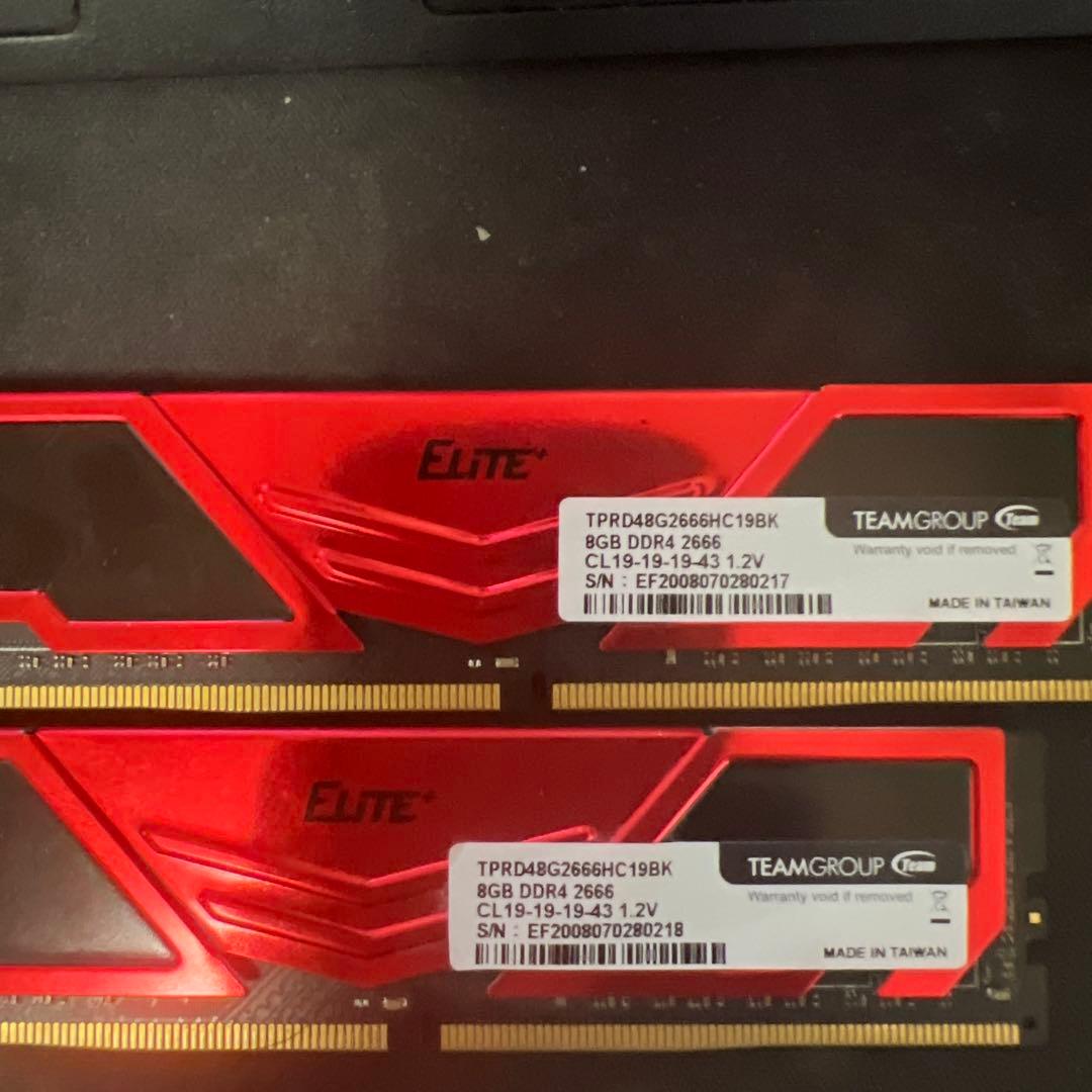 ADATA & TEAM ddr4 24GB pc メモリ