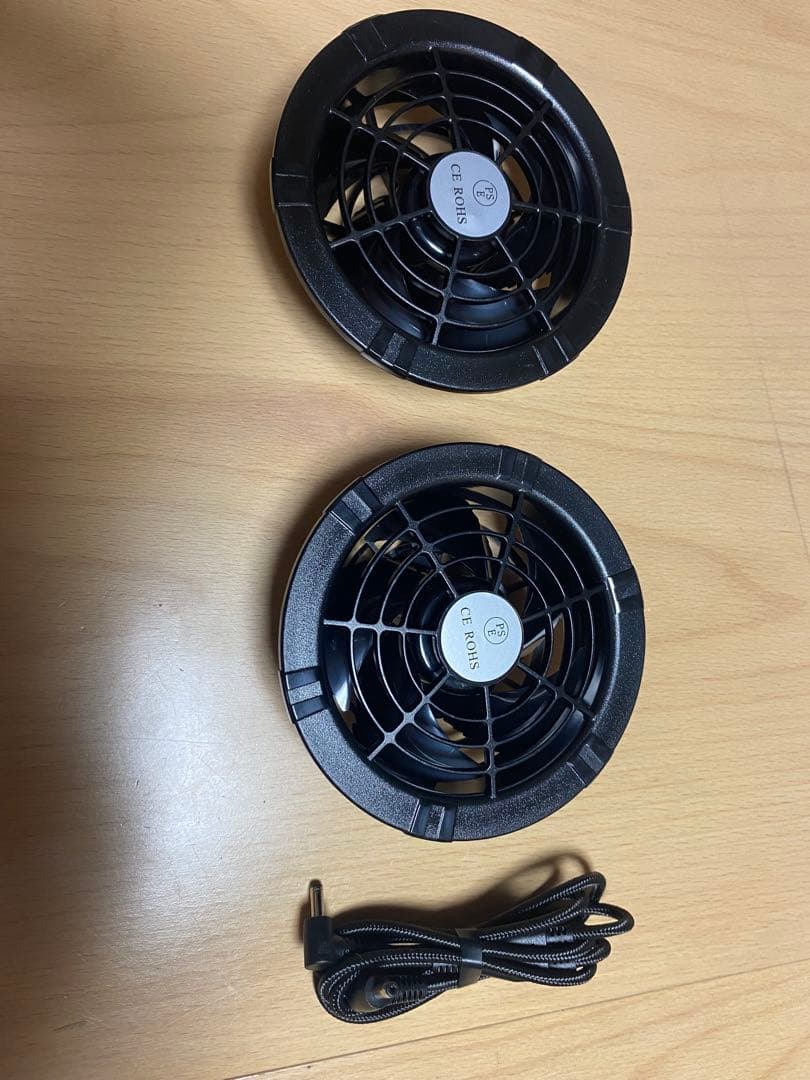 空調作業服 ファンバッテリーセット強力送風 ファン40V超高出力