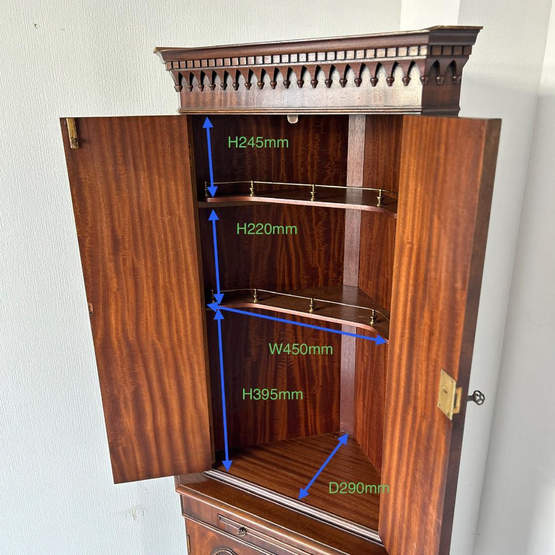 イギリス アンティーク家具 コーナーキャビネット 1930年頃 963A