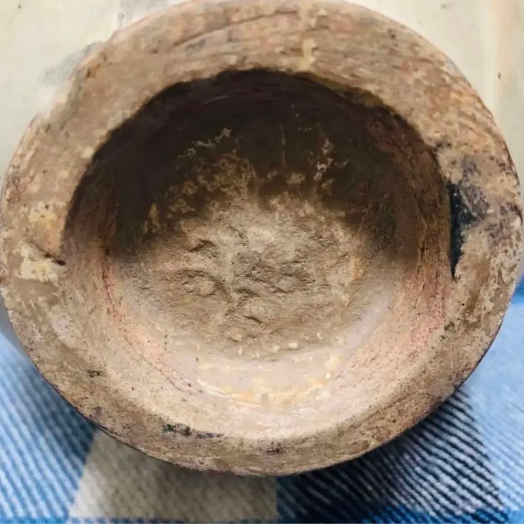 中国 骨董品 旧家蔵出し 磁州窯 鉄絵 刻划 唐童子文 瓶