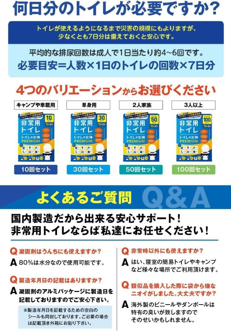 どこでも簡単トイレ トイレの女神PREMIUM 簡易トイレ 【防災士が監修】