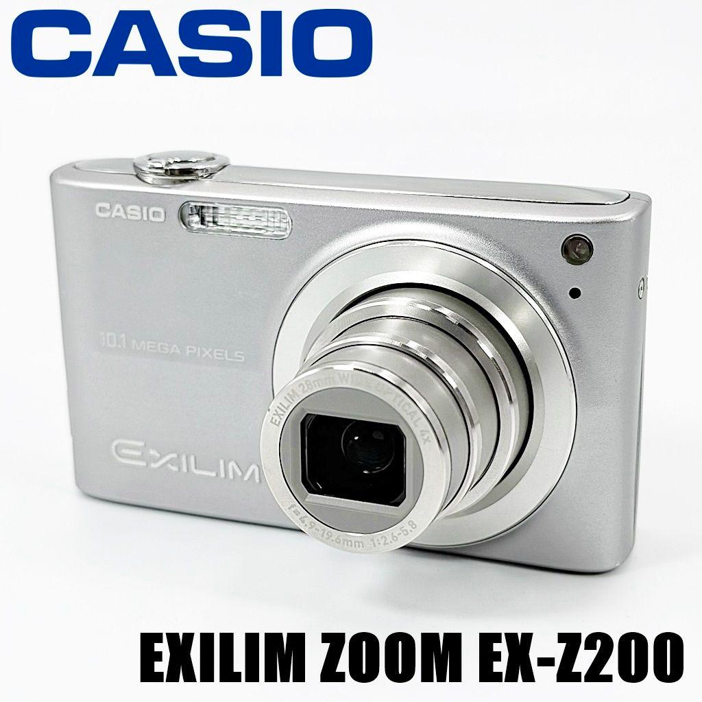 カシオ EXILIM ZOOM EX-Z200 シルバー コンデジ カメラ 中古
