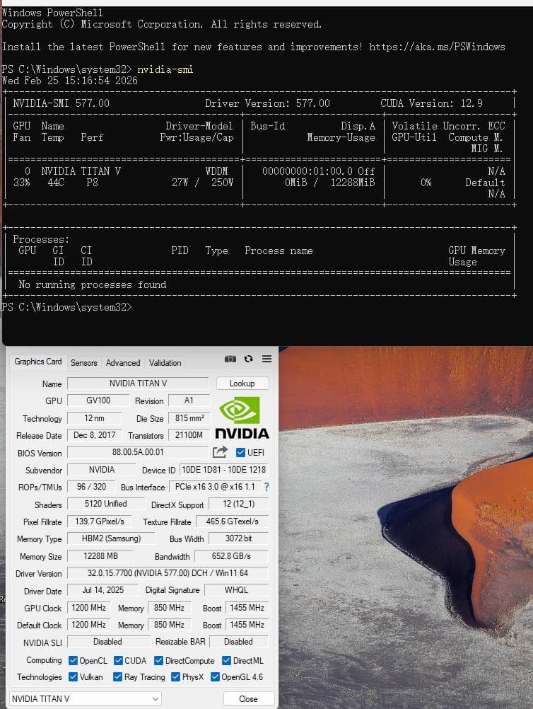 美品TITAN V 12GB HBM2 (V100と同等コア )