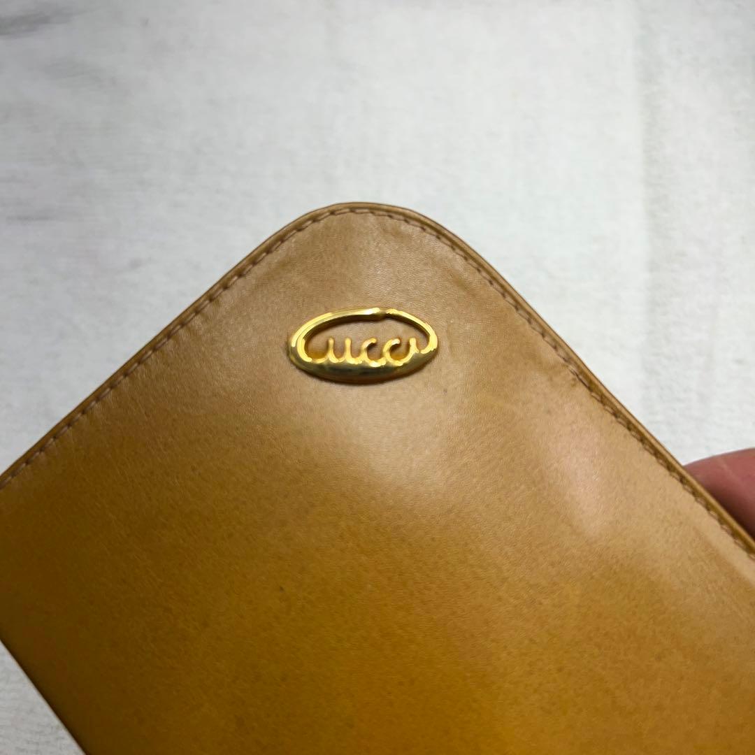オールドGUCCIグッチ　メガネケース　本革　未使用品