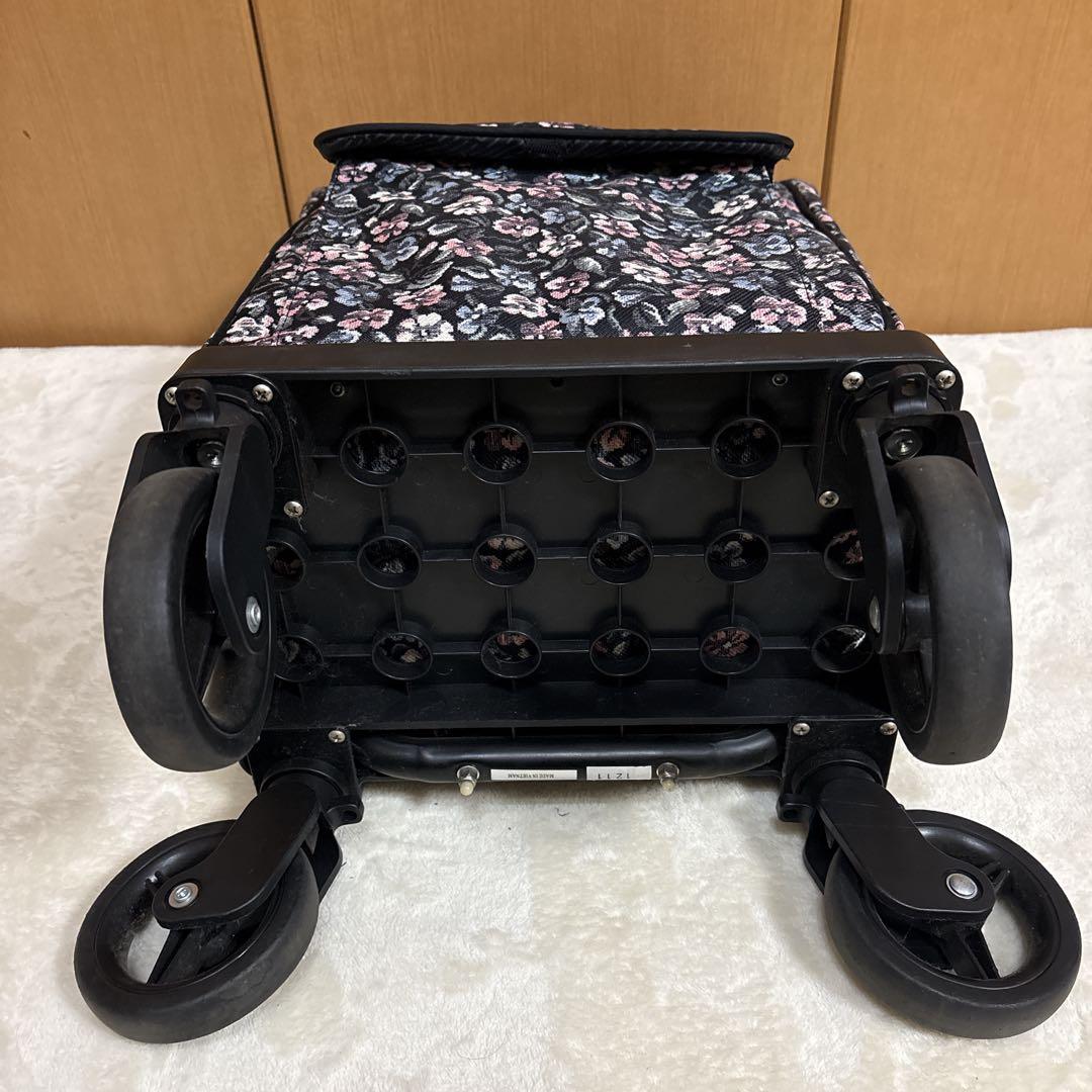 島製作所 ショッピングカートサイドカー　メロディスムーズST 小花柄　軽量