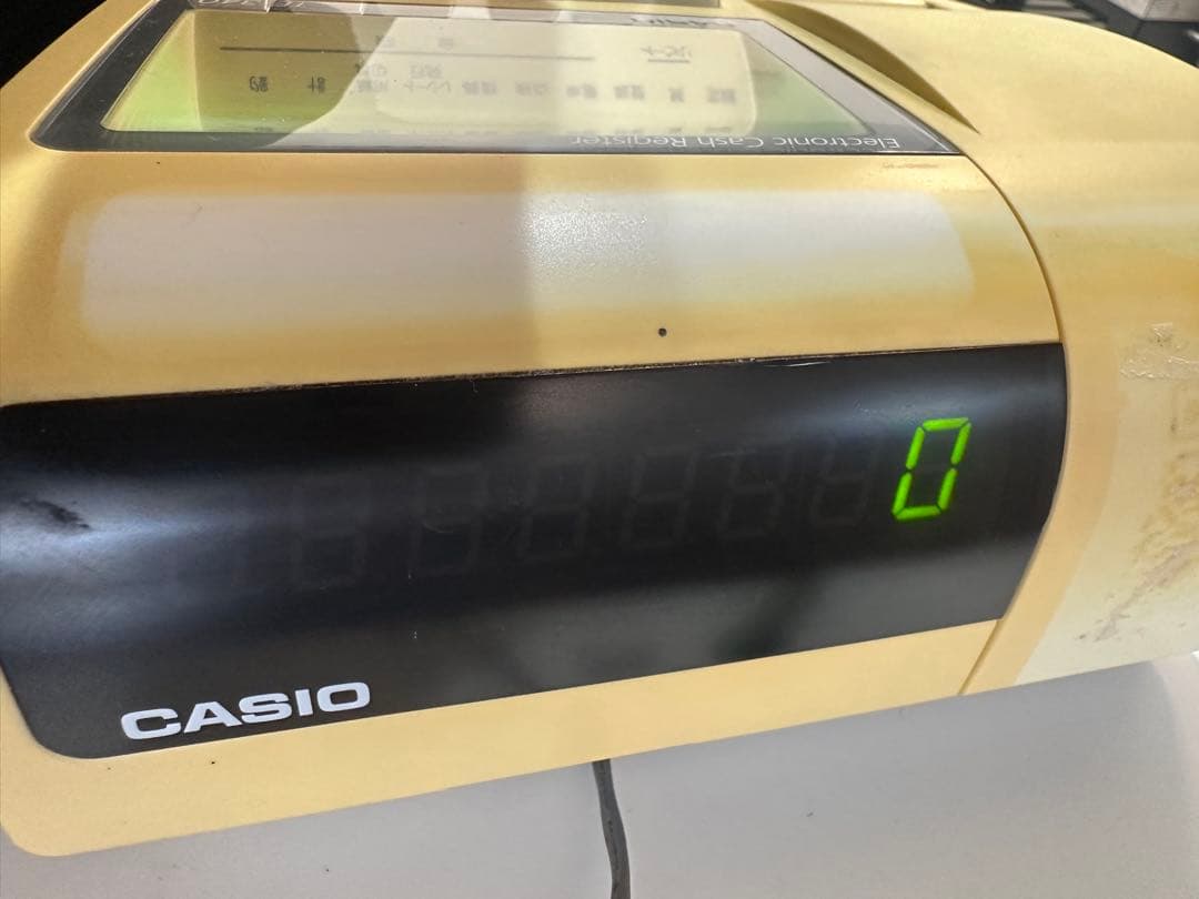 CASIO TE-340 レジスター ホワイト　サーマルペーパー3本付き