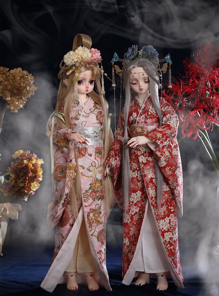 DH143 Loren　球体関節人形 ハンドメイド [木魅] 芸者 3分 B