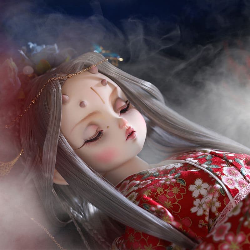 DH143 Loren　球体関節人形 ハンドメイド [木魅] 芸者 3分 B