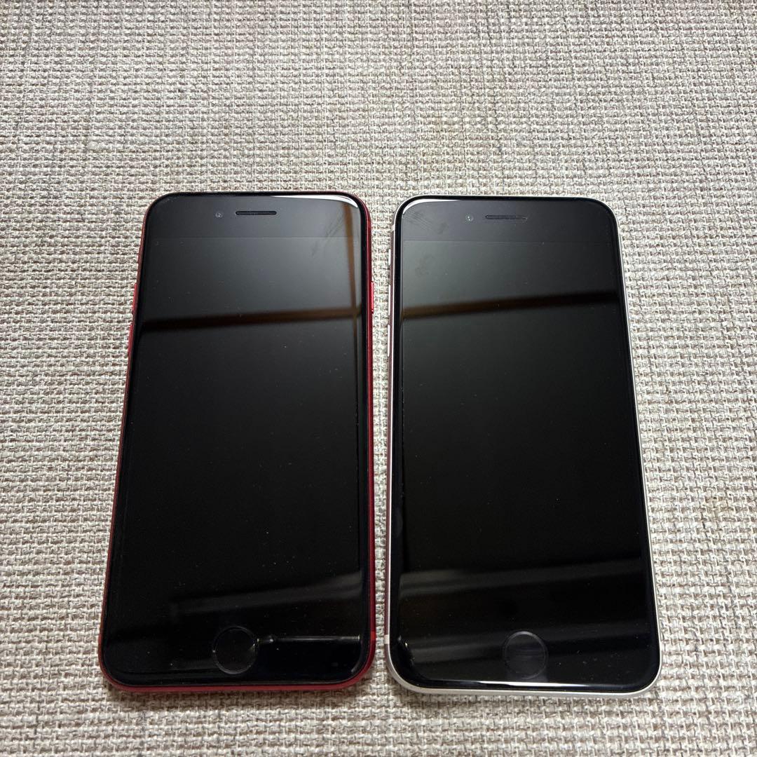iPhone SE 第二世代　2台セット レッド64G ✖️ホワイト64G