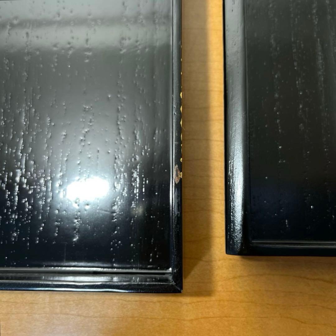 茶道具　利休茶箱　茶箱セット　黒掻合塗　扇面