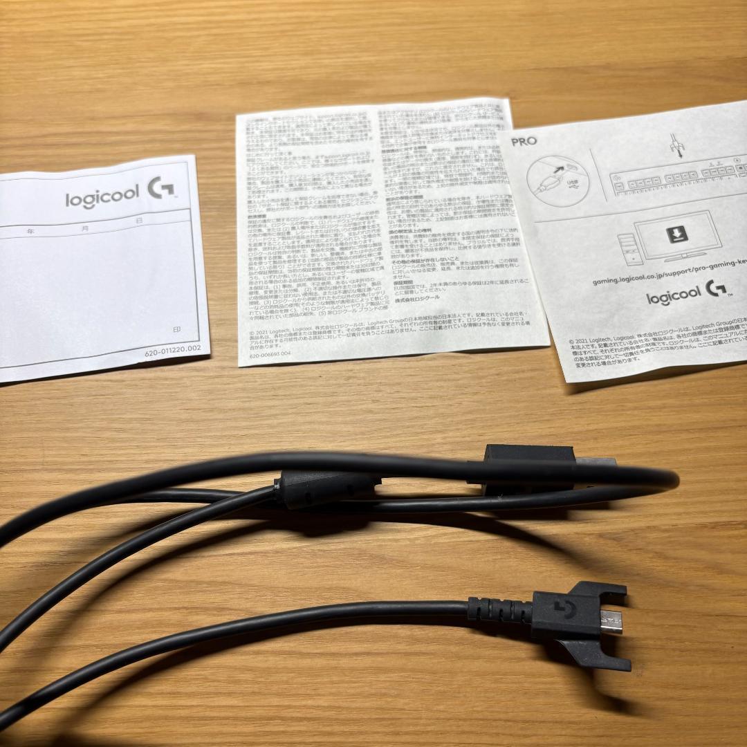 超美品 Logicool G PRO 有線 ゲーミングキーボード JP配列 赤軸
