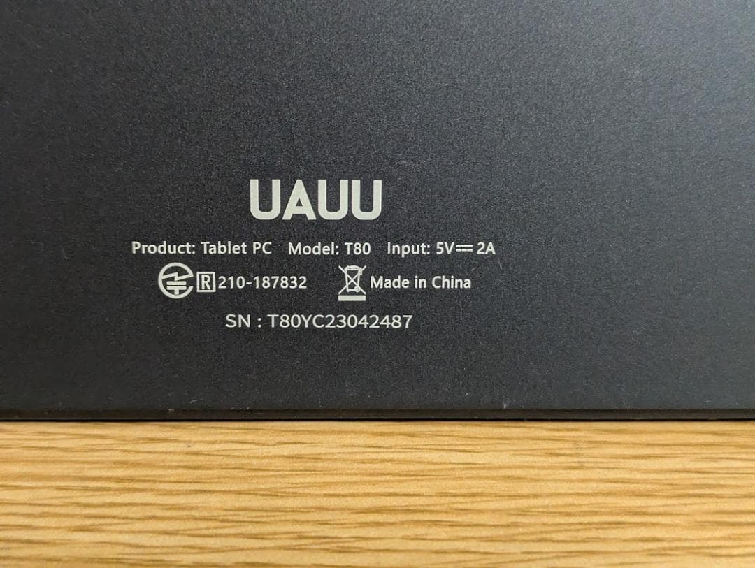 タブレット 10インチ UAUU T80 動作確認品
