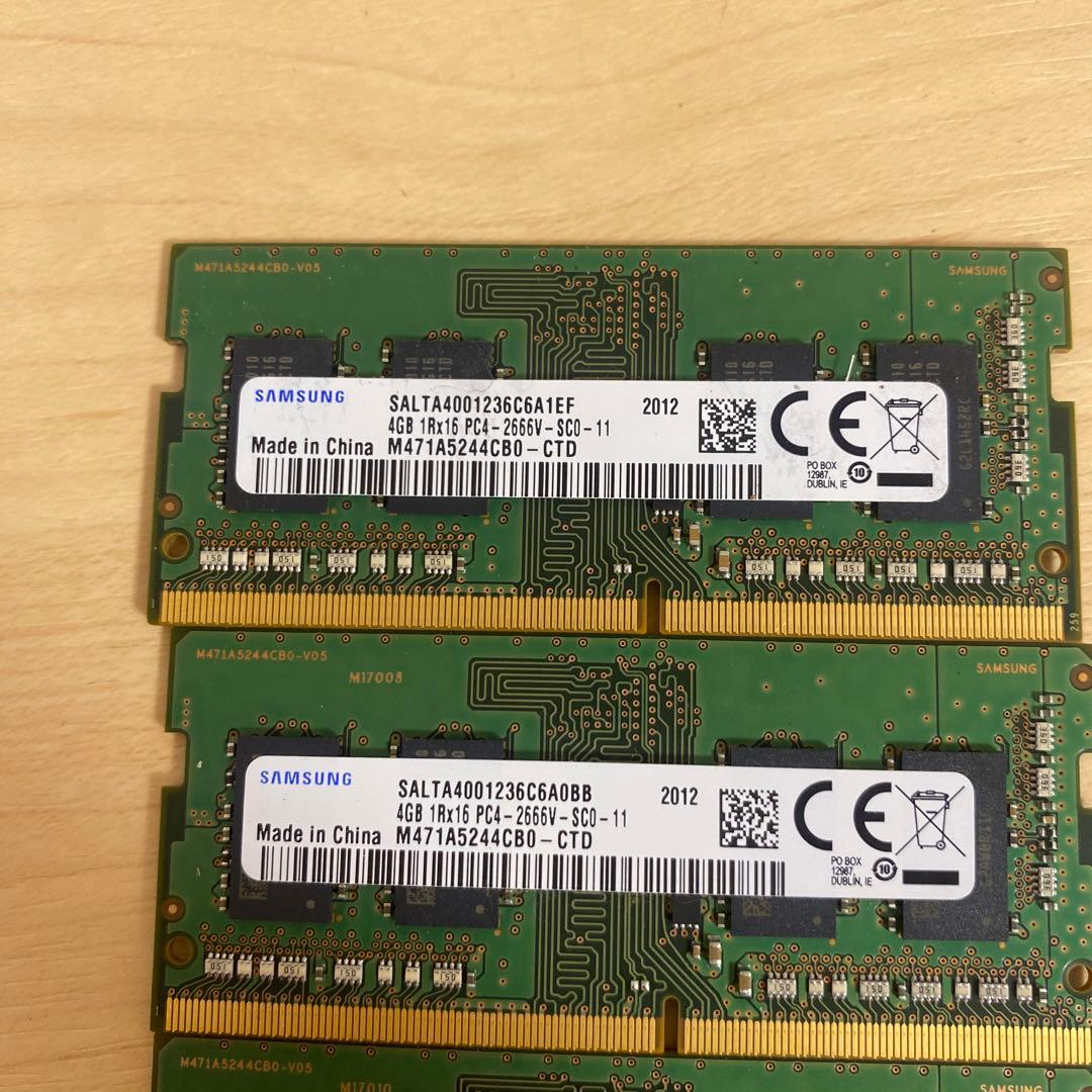 PC4-2666Vノート用メモリ 4GB