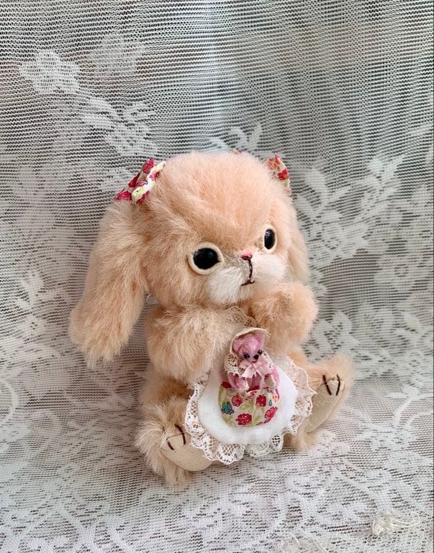＊ほっこりふわふわたれ耳うさぎちゃん＊モールベアのおまけ付き