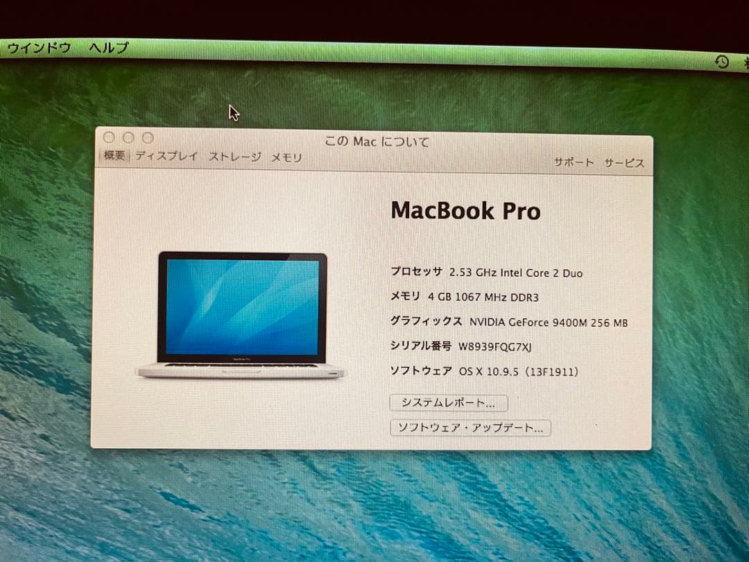 Macbook Pro Mid-2009 15インチ 4GB/SSD256GB