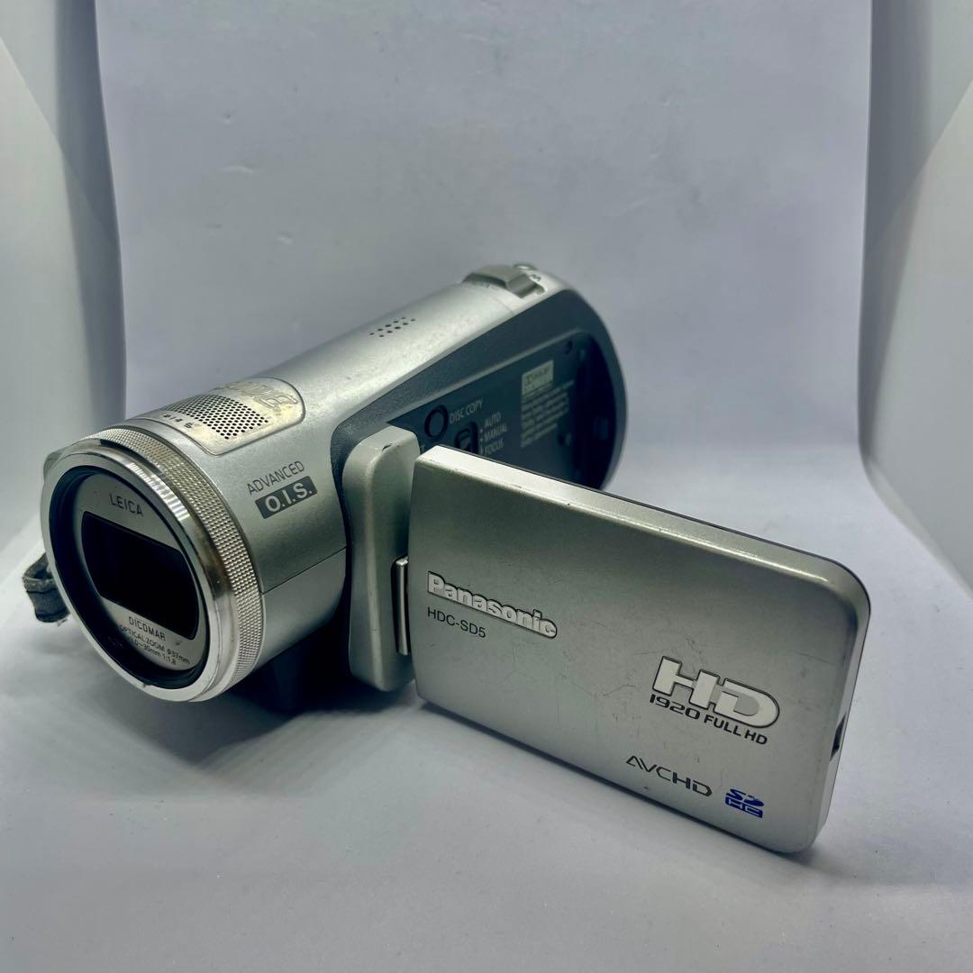 【動作品】箱付き Panasonic HDC-SD5-S ビデオカメラ本体