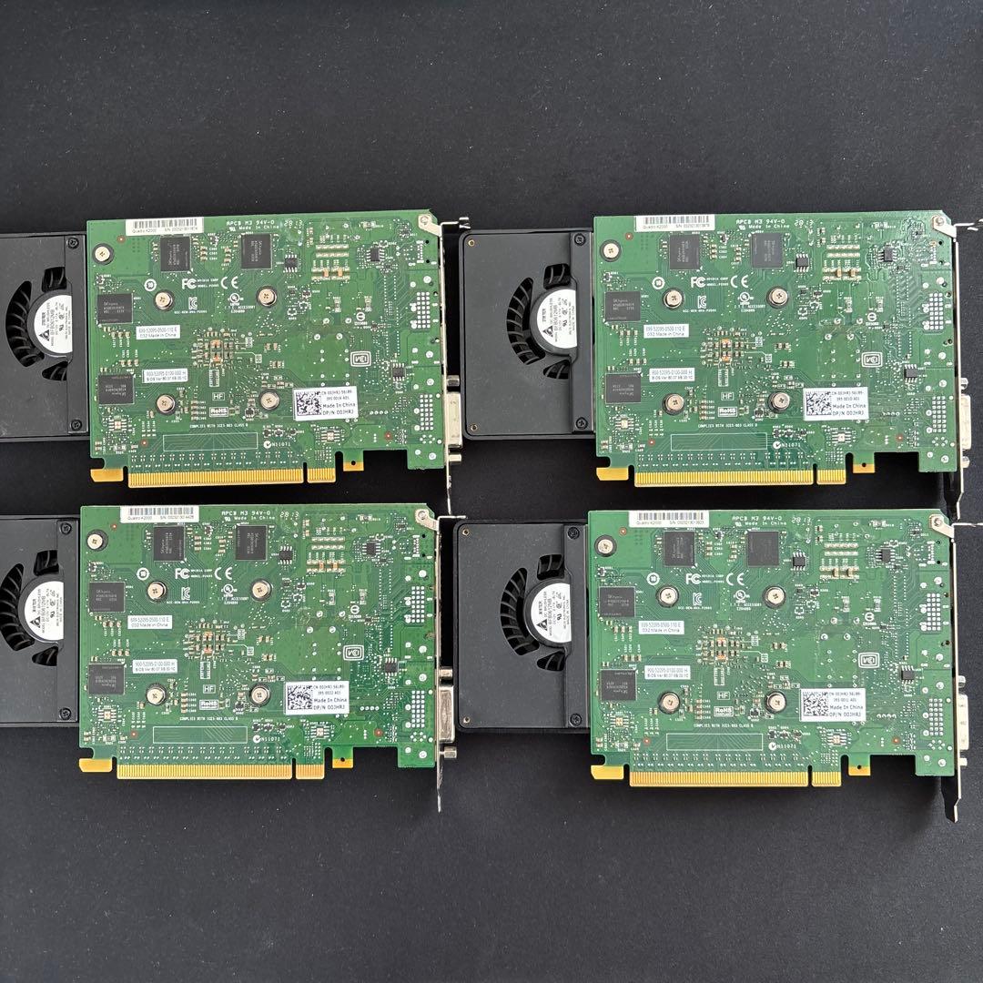 グラボ NVIDIA QUADRO K2000 グラフィックカード4枚