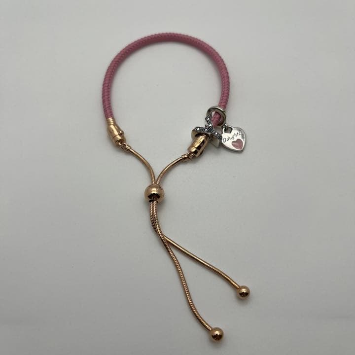 良品◎PANDORA ブレスレット ピンク A0300422