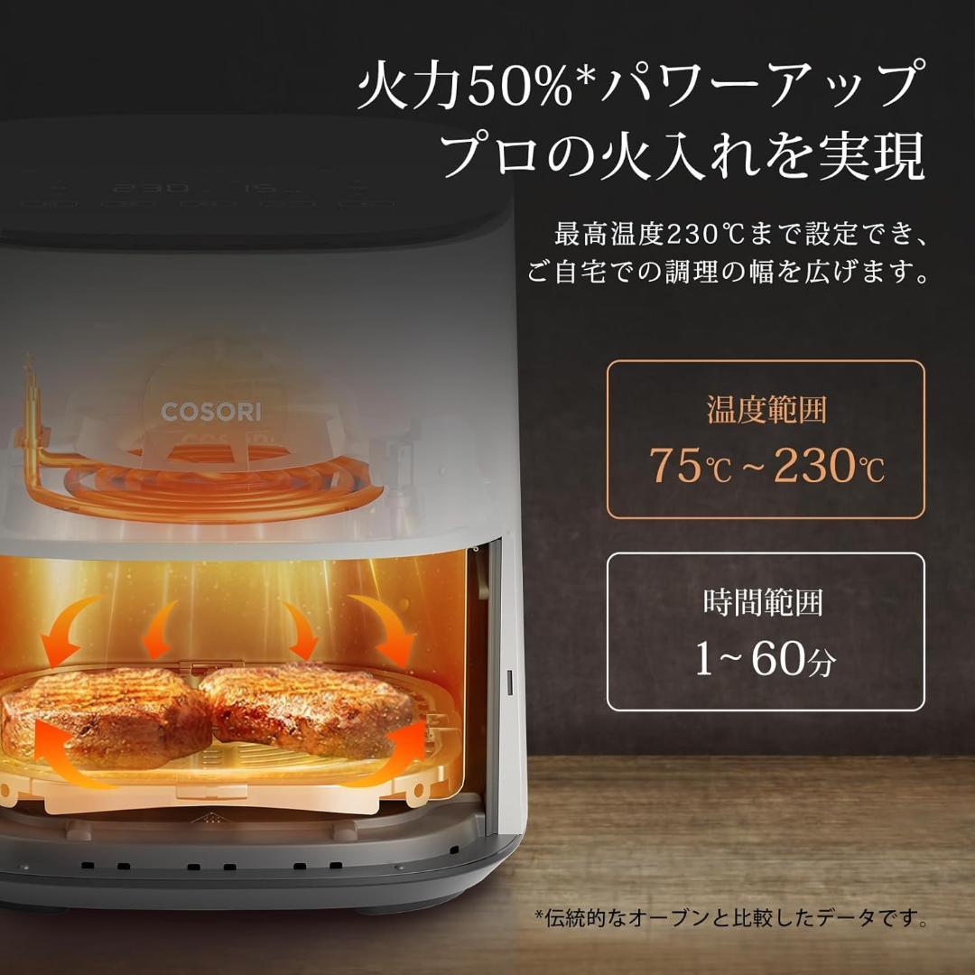 COSORI コソリ ノンフライヤー 4.7L アイボリー