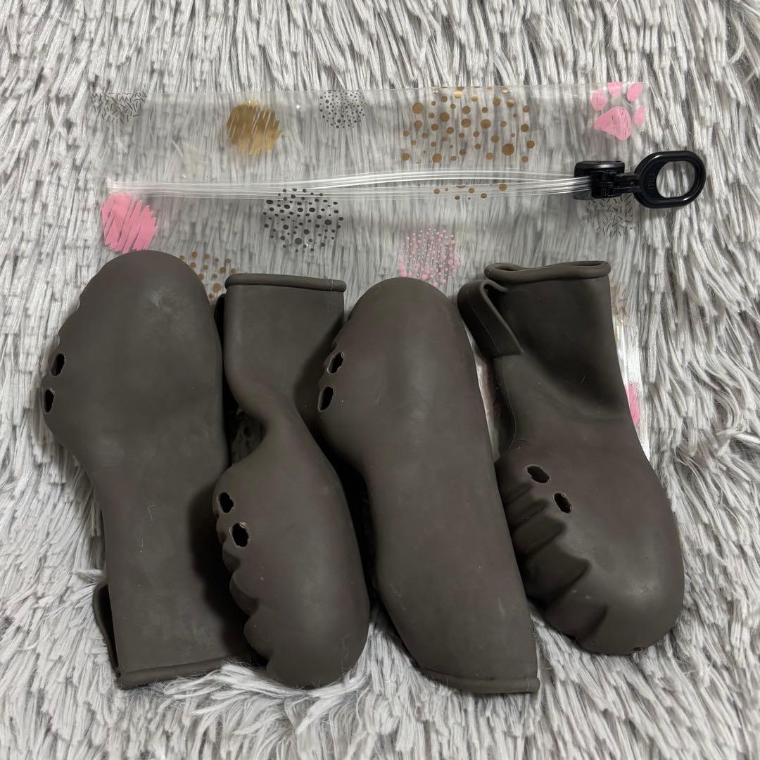 pawtect 犬用ブーツ Lサイズ ダークブラウン 4足セット