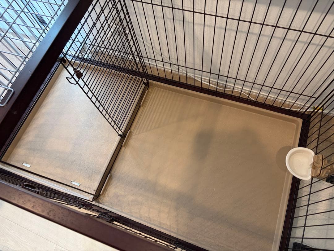 ペット用ケージ★屋根付き★トイレのしつけが出来る ドッグルームサークル【ワイド】