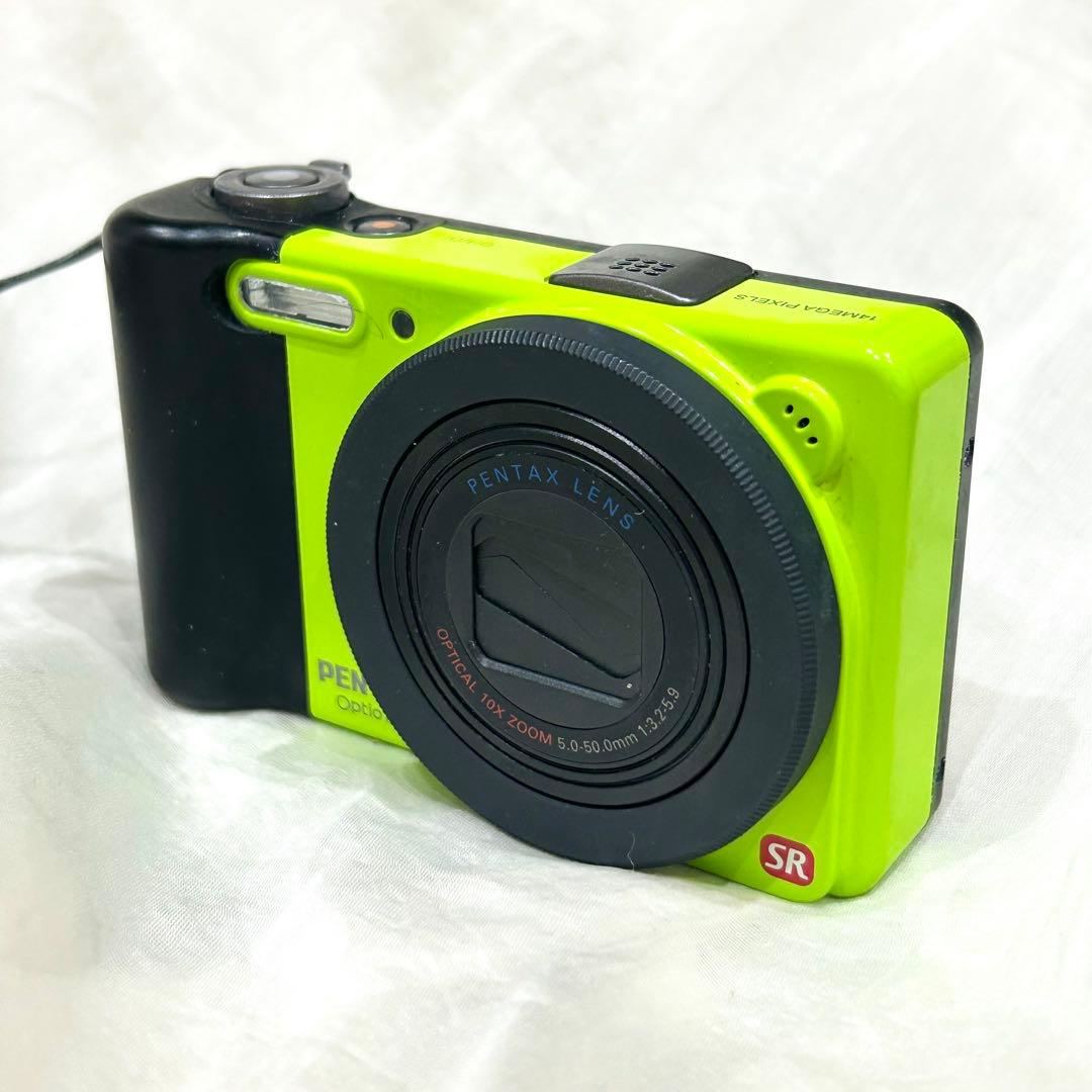 【可愛いコンデジ】PENTAX optio RZ10 ライムグリーン　動作確認済