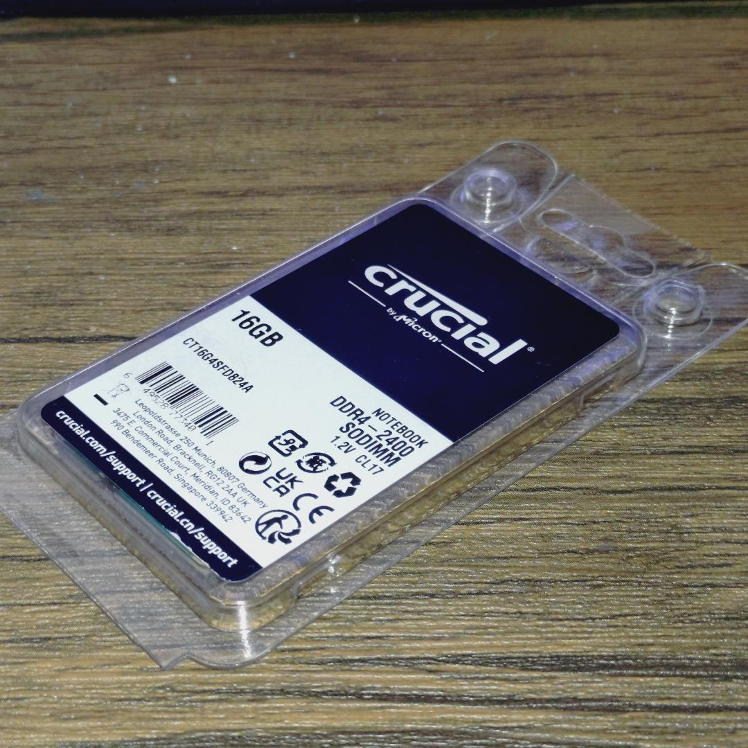 【新品未開封】Crucial 16GB DDR4-2400 SODIMM