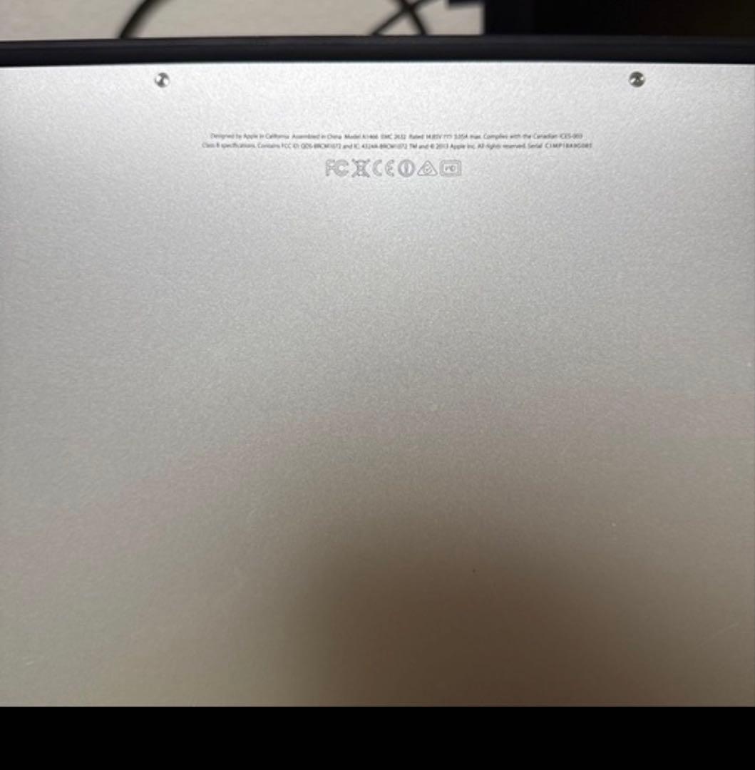 Apple MacBook Air A1466 13インチ Early 2014