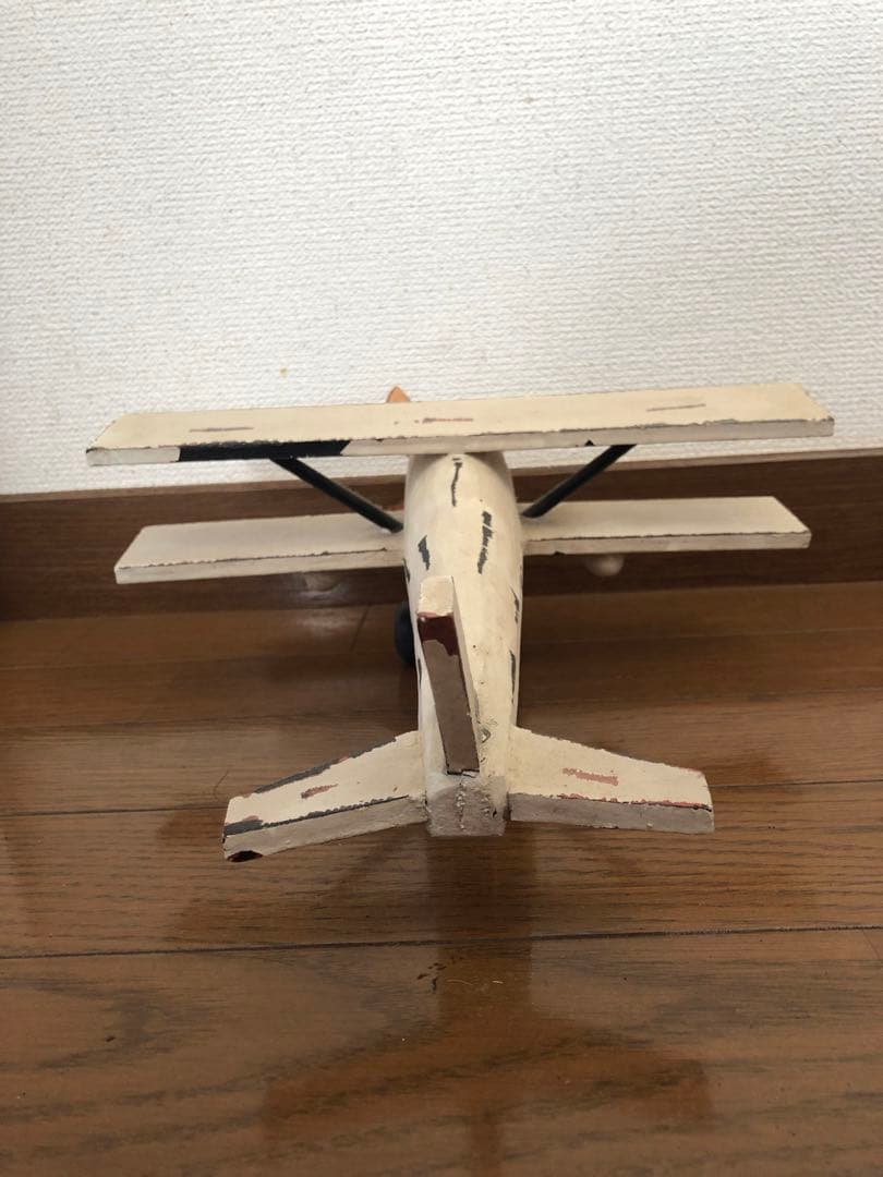 木製　飛行機　インテリア