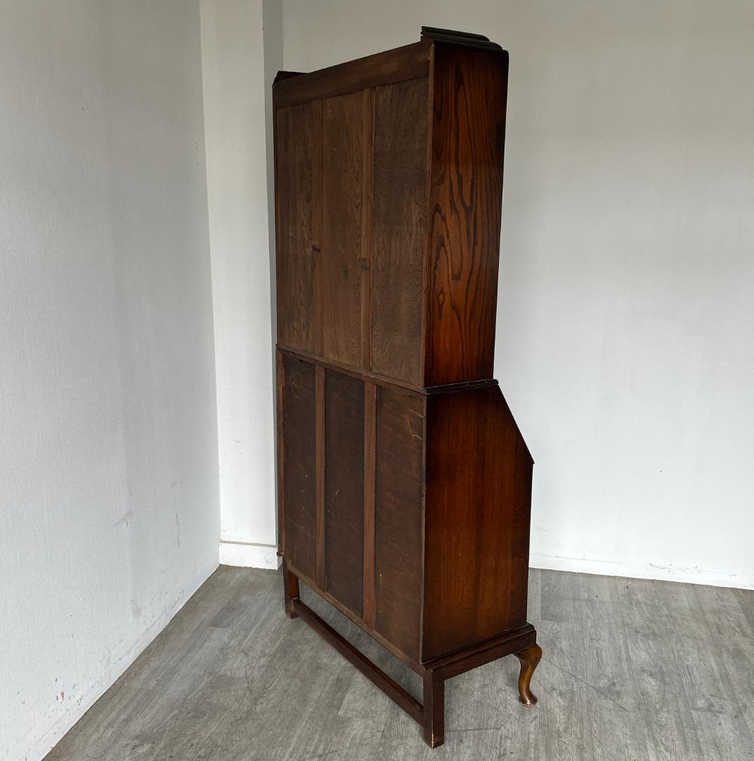 イギリス アンティーク家具 ビューローブックケース　机 1930年頃 025B