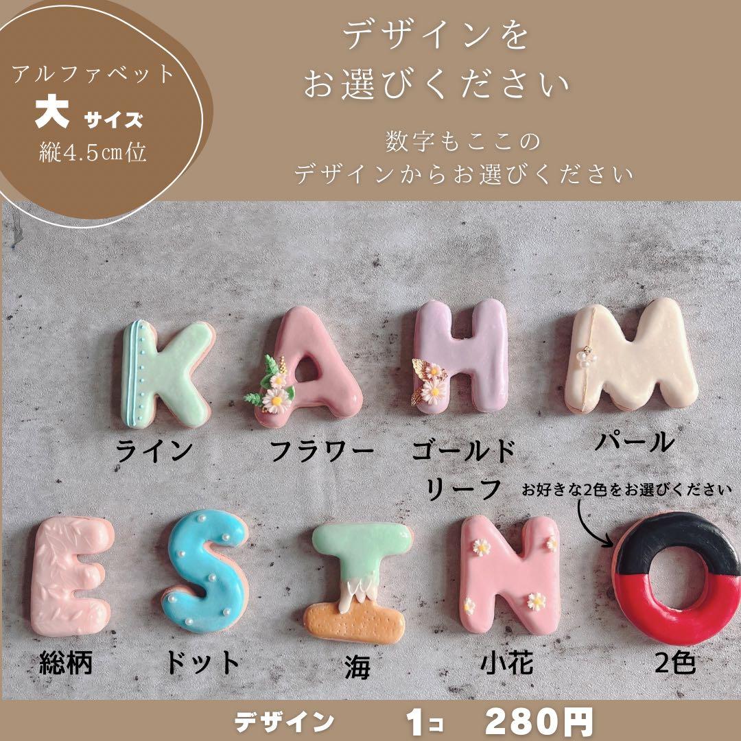 はるページ　クレイケーキ　名前フェイクアイシングクッキー